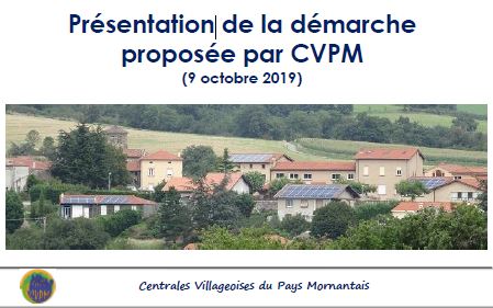 Présentation démarche proposée par CVPM